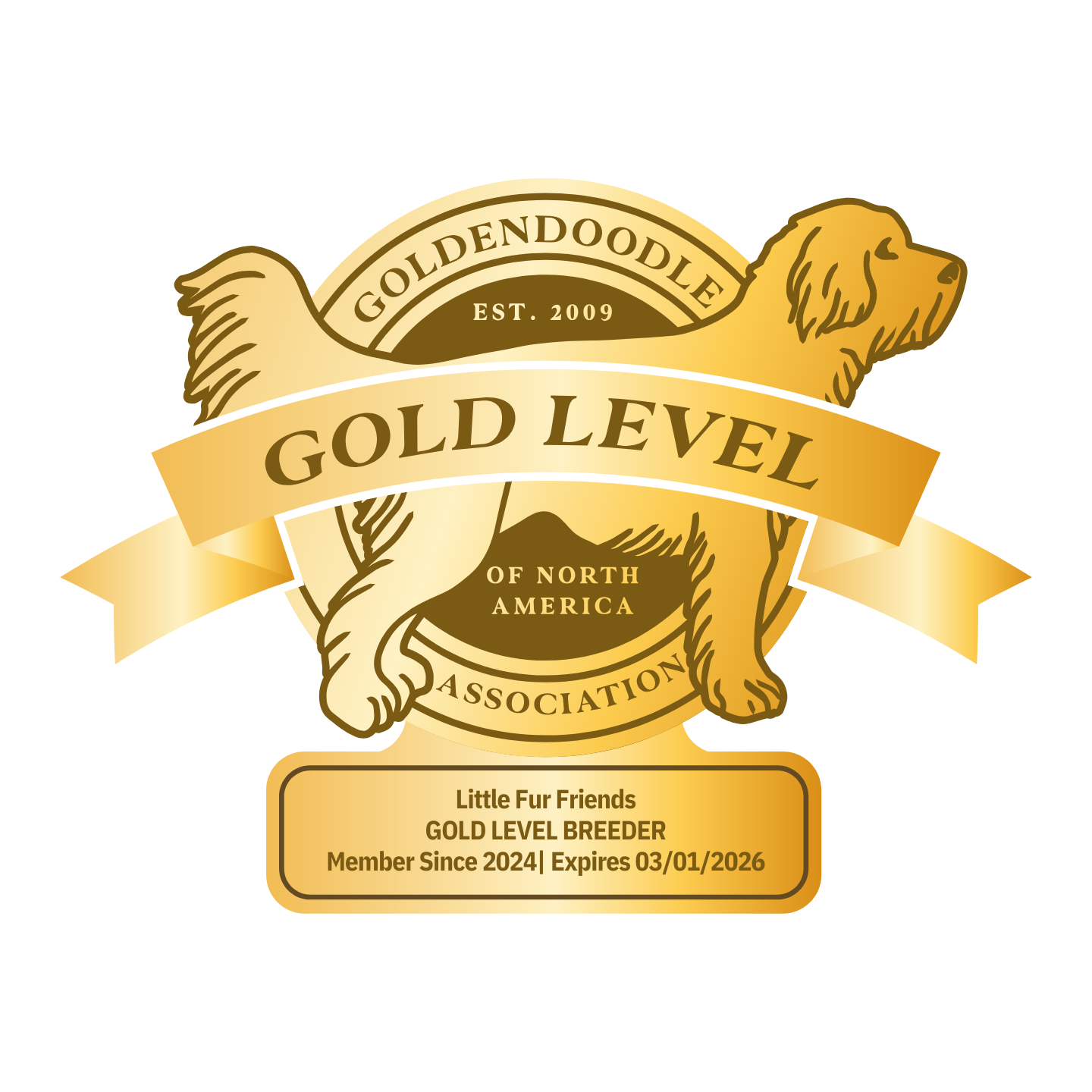 Little Fur Friends — GANA Gold Level Member badge